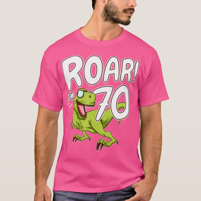 Camiseta Dinosaurio De 70 Años (Anverso)