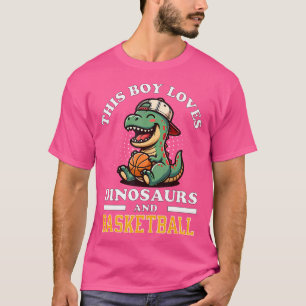 Camiseta Dinosaurio de baloncesto T Rex Player Hombres Niño