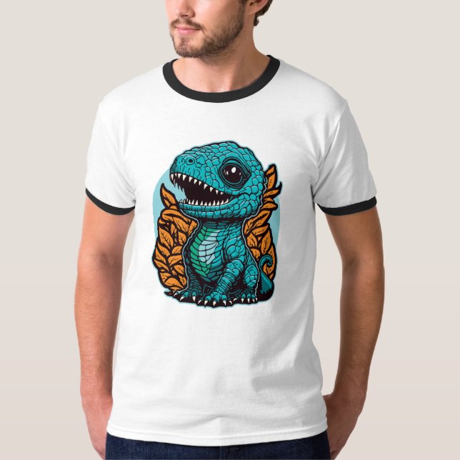 Camiseta Dinosaurio de bebé lindo (Anverso)