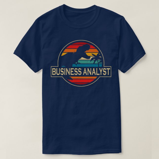 Camiseta Dinosaurio de Business Analyst (Diseño del anverso)