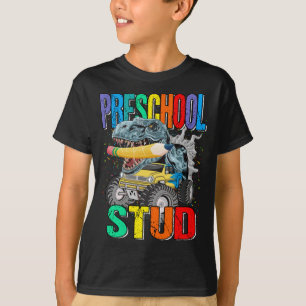 Camiseta Dinosaurio de Camión de Stud Preescolar
