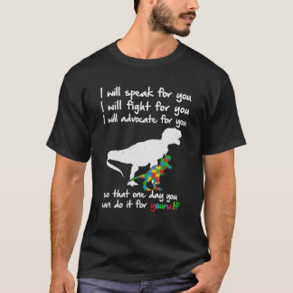 Camiseta Dinosaurio de Conciencia sobre el Autismo Mamá Mae