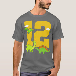 Camiseta Dinosaurio de cumpleaños 12
