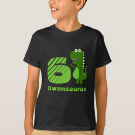 Camiseta Dinosaurio de cumpleaños personalizado