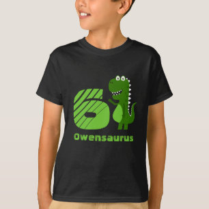 Camiseta Dinosaurio de cumpleaños personalizado