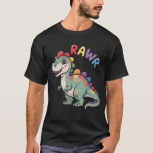 Camiseta Dinosaurio de Cute Dino Rawr Roaring Funny Kid Din