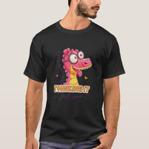 Camiseta Dinosaurio de dibujos animados divertido novedad g