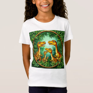 Camiseta Dinosaurio de dibujos animados lindo