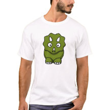 Dinosaurio de dibujos animados verde lindo