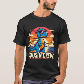 Camiseta dinosaurio de equipo de primos, cita de dinosaurio