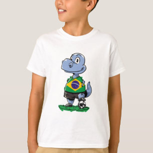 Camiseta Dinosaurio de fútbol - Brasil