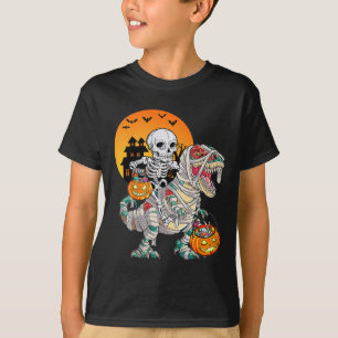 Camiseta Dinosaurio de Halloween T Rex Esqueleto Espeluznan