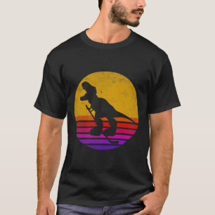 Camiseta Dinosaurio de hockey sobre hielo retro vintage Din