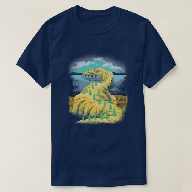 Camiseta Dinosaurio de Isla (Diseño del anverso)
