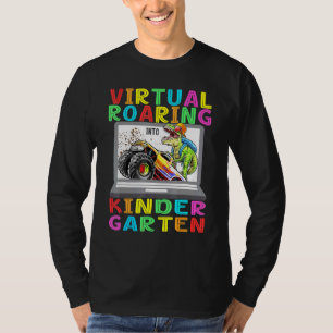 Camiseta Dinosaurio de jardín de infancia virtual ruidoso p