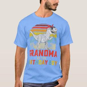 Camiseta Dinosaurio de la abuela del niño de cumpleaños coi