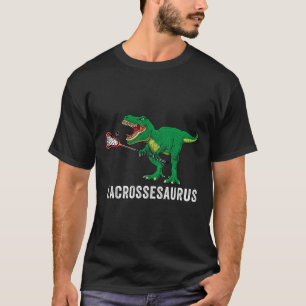 Camiseta Dinosaurio de Lacrosse T Rex Divertido Lax Chicos