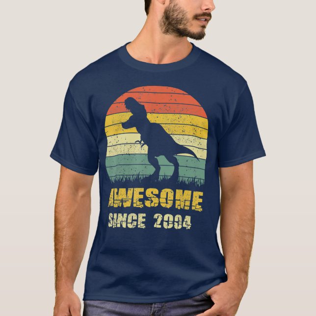 Camiseta Dinosaurio de los camisas de cumpleaños 2004 (Anverso)