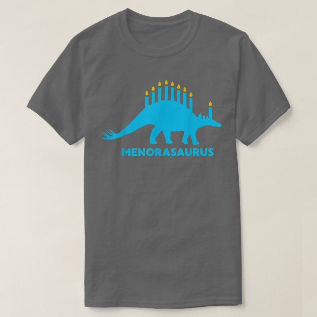 Camiseta Dinosaurio de los honrados Hanukkah Shirt Stegosau (Diseño del anverso)