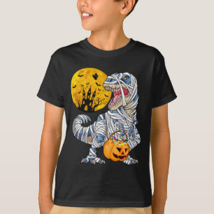 Camiseta Dinosaurio de momia de Halloween