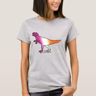 CAMISETA DINOSAURIO DE ORGULLO LESBIANO