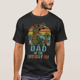 Camiseta Dinosaurio De Papá De La Familia De Cumpleaños