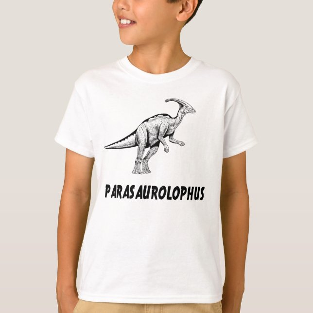 Camiseta Dinosaurio de Parasaurolophus (Anverso)