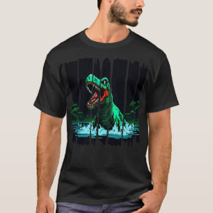 Camiseta Dinosaurio de Pixel