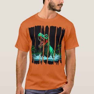 Camiseta Dinosaurio de Pixel