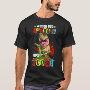 Camiseta Dinosaurio de primer grado vuelve a la escuela