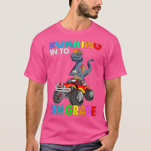 Camiseta Dinosaurio de quinto grado vuelve a la escuela de