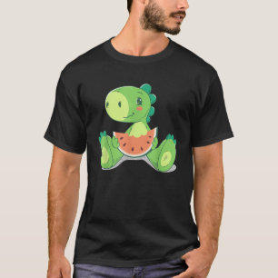 Camiseta Dinosaurio de sandía uno en verano de melón T