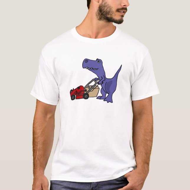 Camiseta Dinosaurio de T-rex del ANUNCIO que empuja el (Anverso)