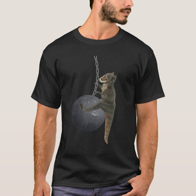 Camiseta Dinosaurio de T-Rex que arruina la bola (Anverso)