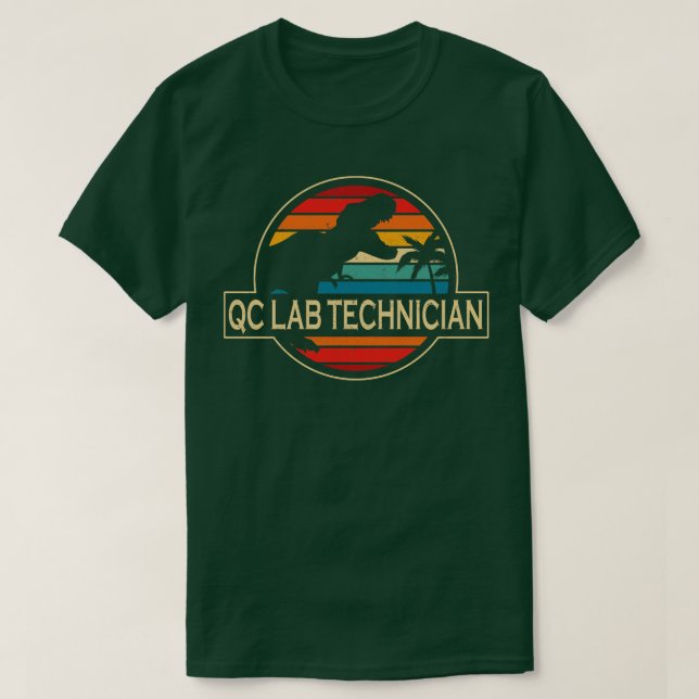Camiseta Dinosaurio de Técnico de Qc Lab (Diseño del anverso)
