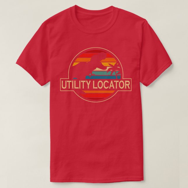 Camiseta Dinosaurio de ubicación de utilidades (Diseño del anverso)