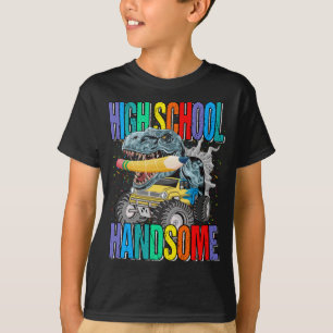 Camiseta Dinosaurio de un bonito camión de monstruos de sec