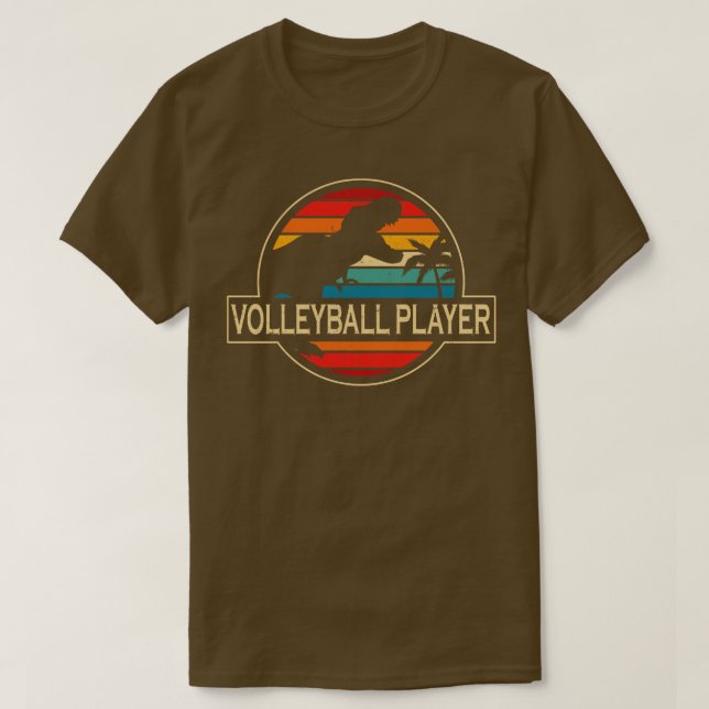 Camiseta Dinosaurio de voleibol (Diseño del anverso)