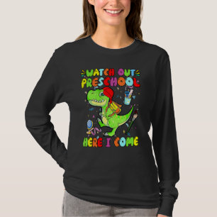 Camiseta Dinosaurio De Vuelta Al Colegio Cuidado Con El Pre