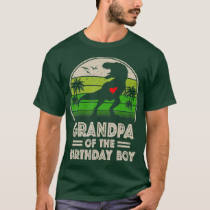 Camiseta Dinosaurio del abuelo del niño de cumpleaños coinc
