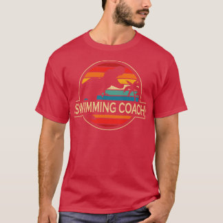 Camiseta Dinosaurio del entrenador de natación