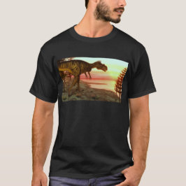 Camiseta Dinosaurio del Megalosaurus que camina hacia el