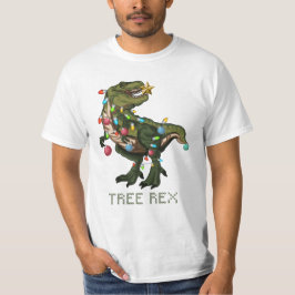 Camiseta Dinosaurio del navidad de Rex del árbol