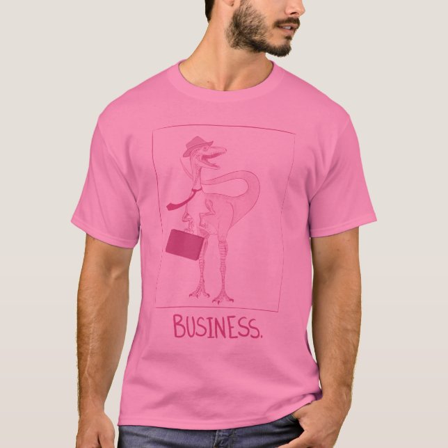 Camiseta Dinosaurio del negocio (Anverso)