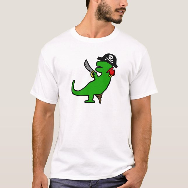 Camiseta Dinosaurio del pirata (Anverso)
