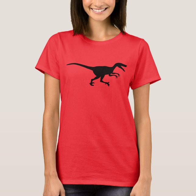 Camiseta Dinosaurio del Velociraptor (Anverso)