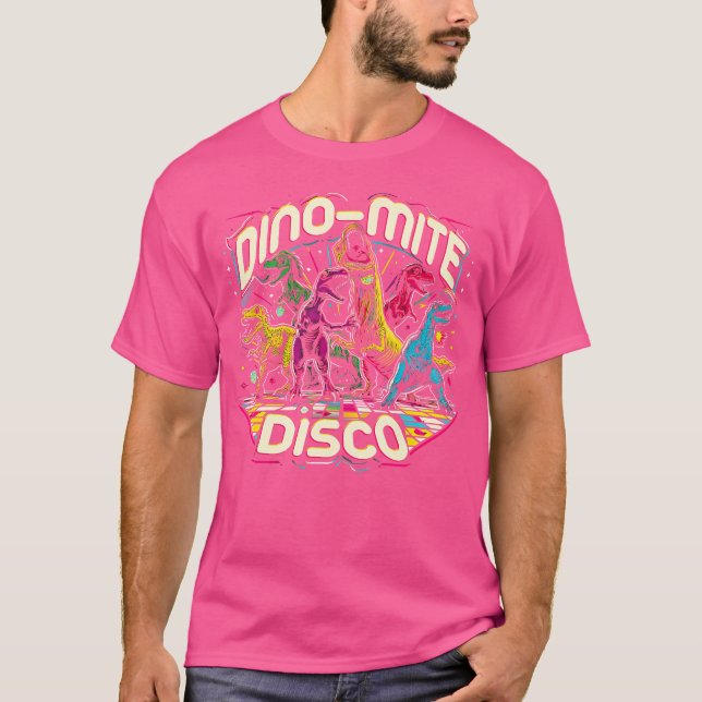 Camiseta Dinosaurio Dinomita Disco Dancing Graphic (Anverso)