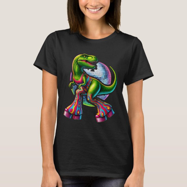 Camiseta Dinosaurio divertido bailando (Anverso)