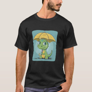 Camiseta Dinosaurio divertido con un fresco disfraz amarill