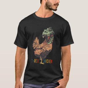 Camiseta Dinosaurio divertido de pollo T-REX